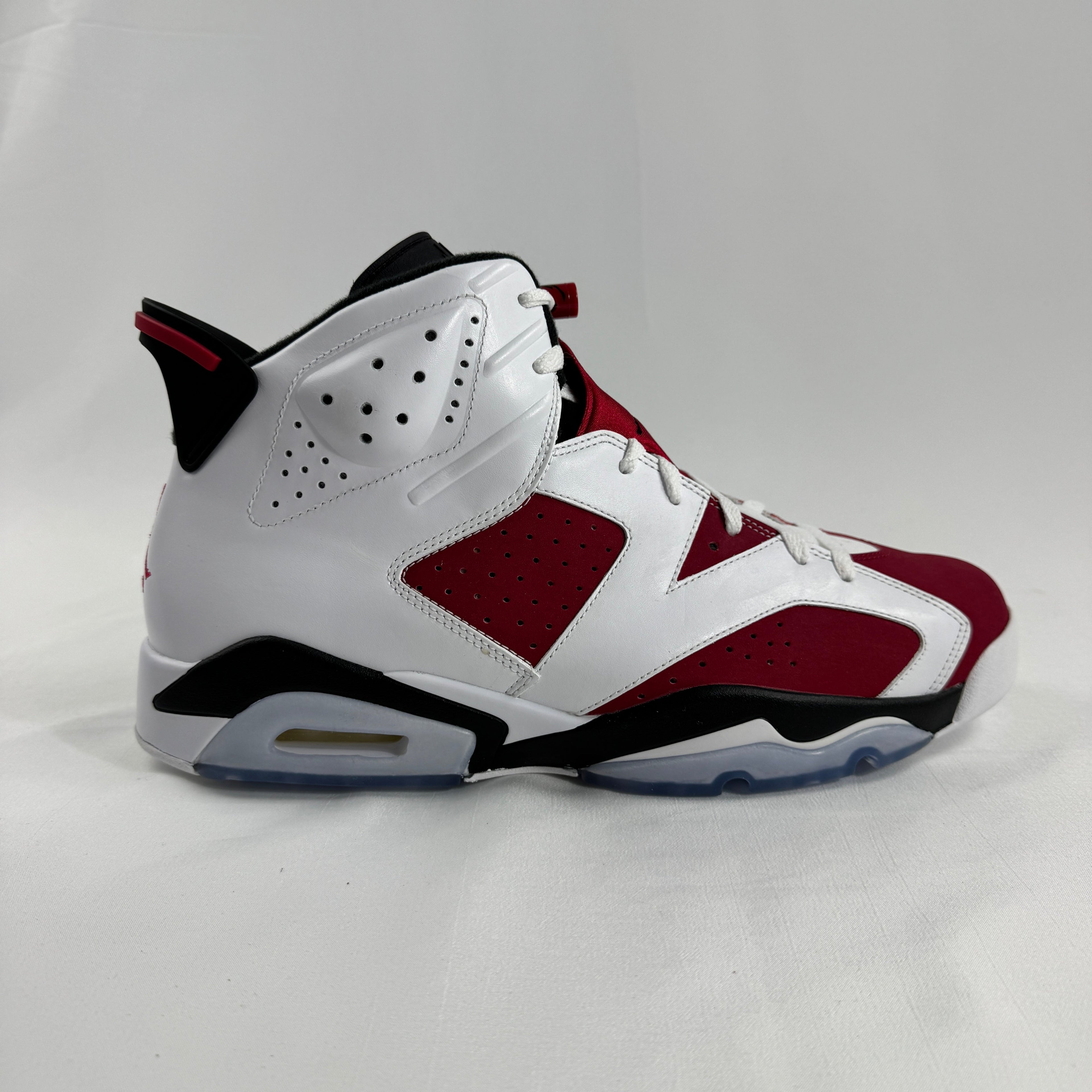 The Jordan 6 Retro Carmine is one of the most iconic colorways in the Air Jordan 6 lineup. Originally released in 1991 and