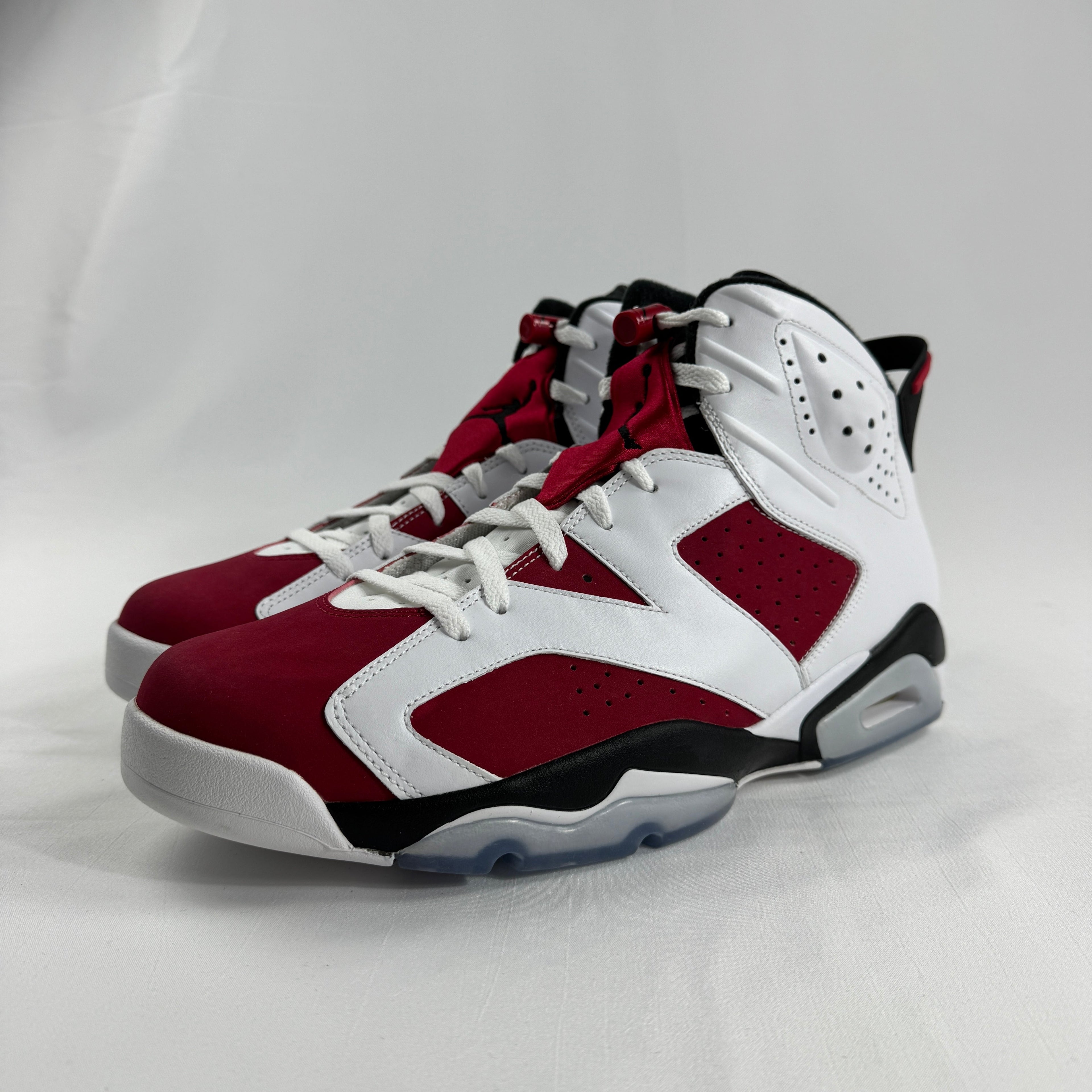 The Jordan 6 Retro Carmine is one of the most iconic colorways in the Air Jordan 6 lineup. Originally released in 1991 and