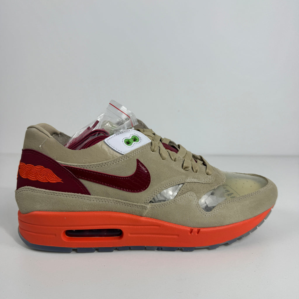 Nike Air Max 1 / CLOT is a special-edition collaboration that reimagines the classic Air Max 1 with unique materials,