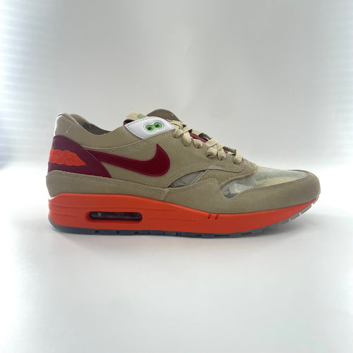 Nike Air Max 1/Clot Net/Deep Red-Orange Blaze. Size UK10.5
