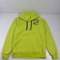 Off White Contracting florescent yellow. Features a chest logo print and graph design on the back. Comfortable everyday fit
