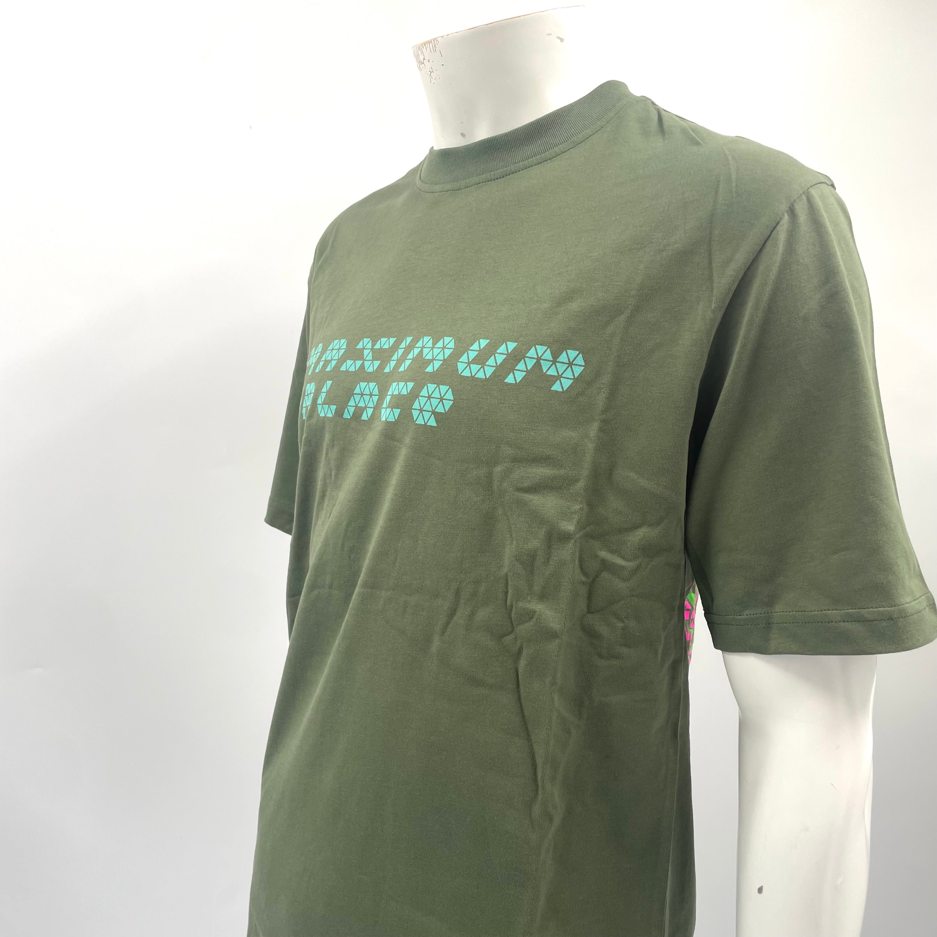 Palace Tri-Fect TEE In Army Green. Size Medium