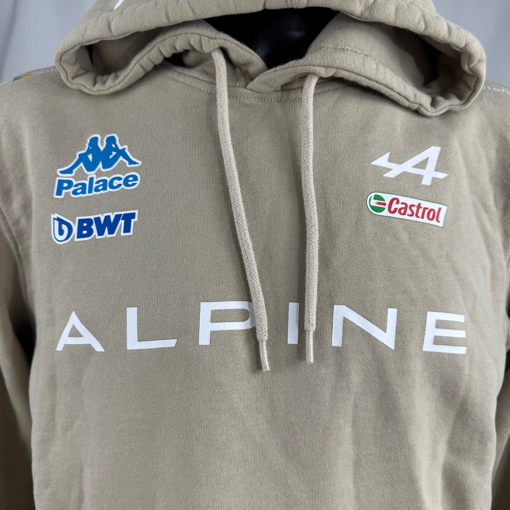 Palace x Kappa Alpine Hoodie crafted from premium cotton, featuring exclusive Palace and Kappa branding, an adjustable