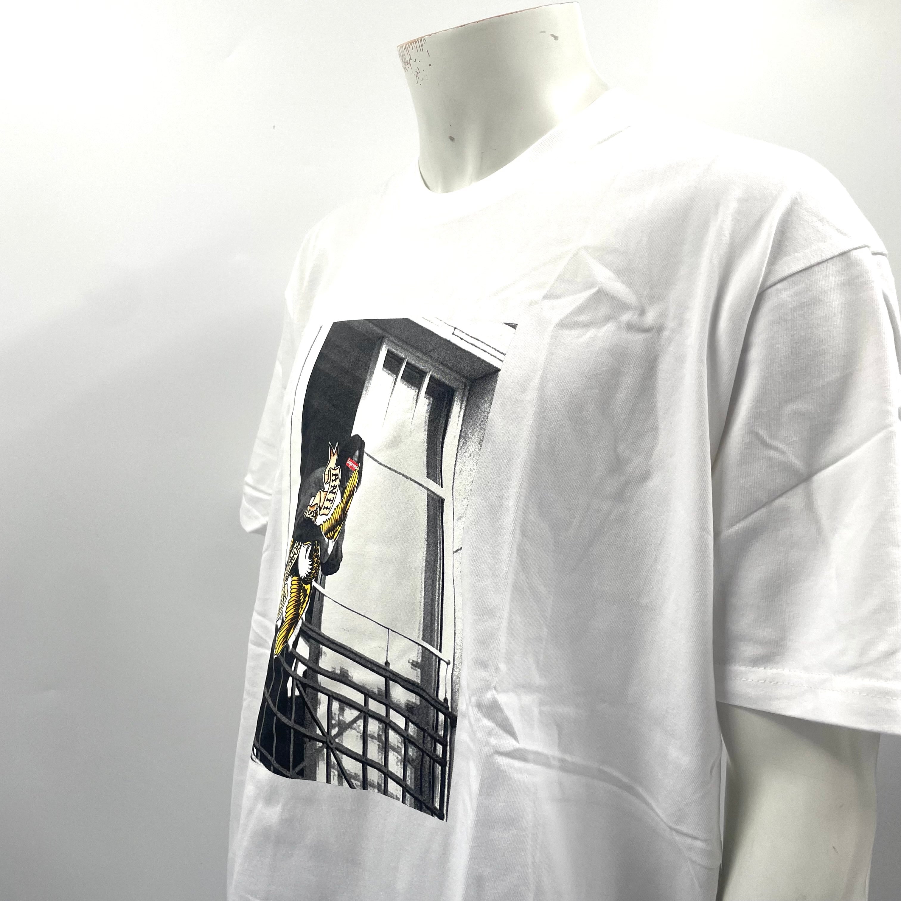 Supreme Antiheroa Balcony Graphic Tee In White. Size XL.