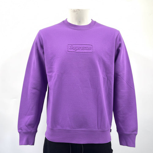 Plain purple sweatshirt SUPREME with box logo Condition - Brand New In Original Packaging