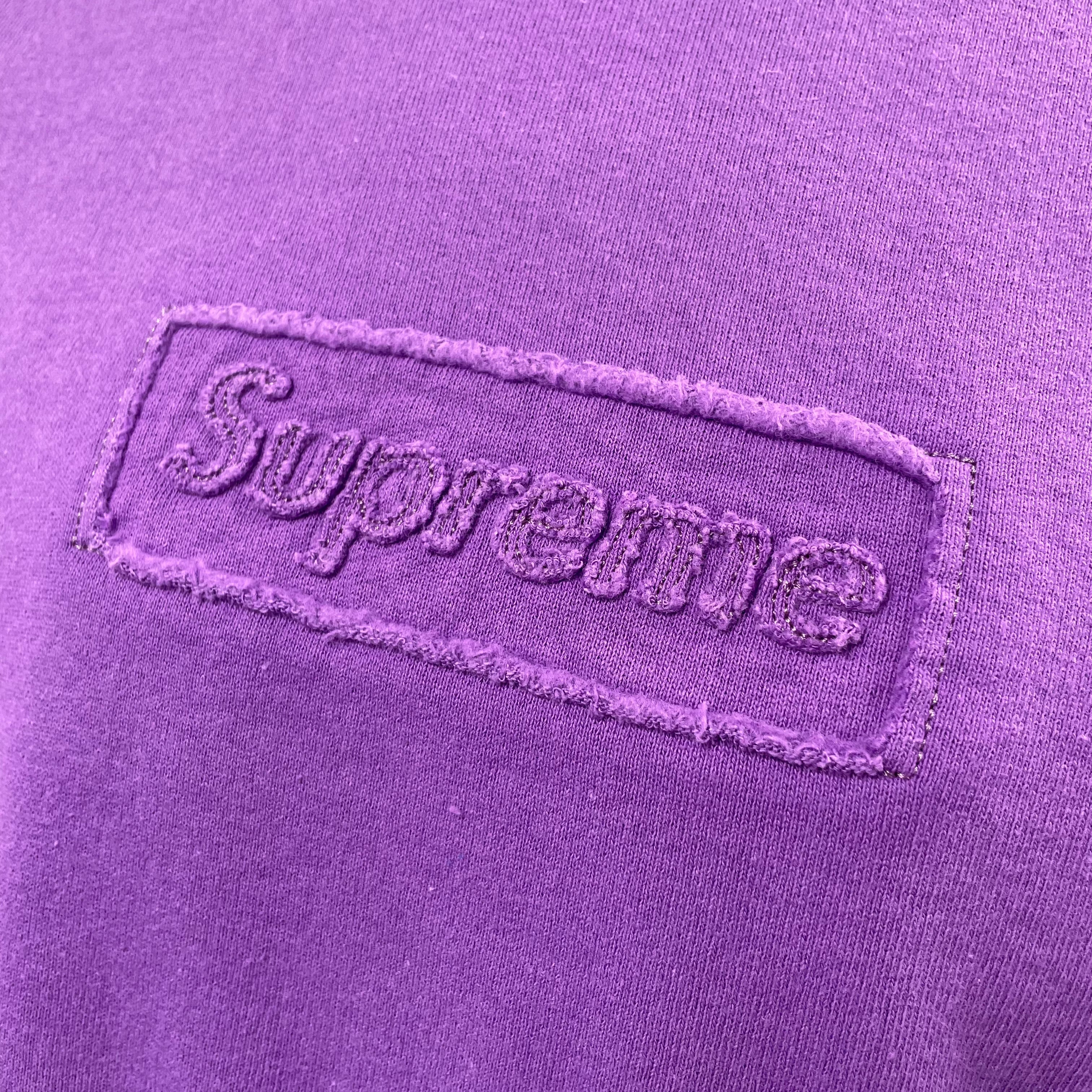 Plain purple sweatshirt SUPREME with box logo Condition - Brand New In Original Packaging