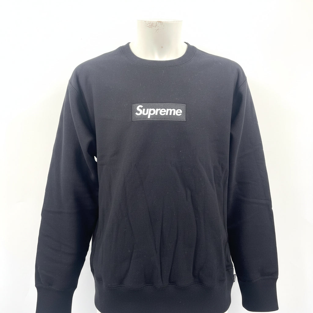 Plain Supreme Box Logo Crewneck Size Medium (White Text Logo)