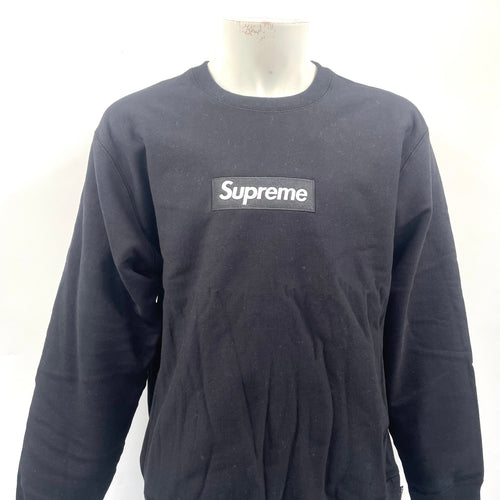 Plain Supreme Box Logo Crewneck Size Medium (White Text Logo)
