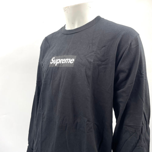 Supreme Box Logo Long Sleeve Tee Black In Size Large