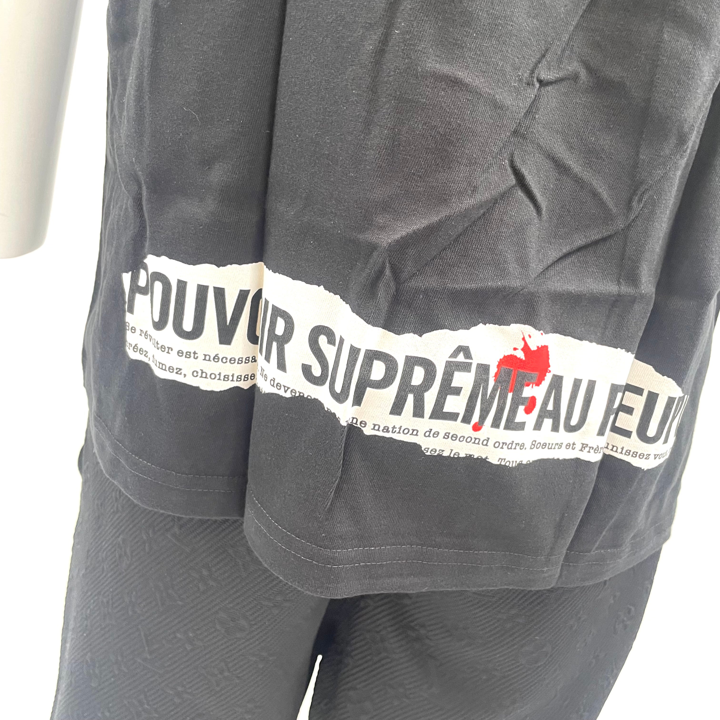 Supreme Headline Tee In Black. Size Medium