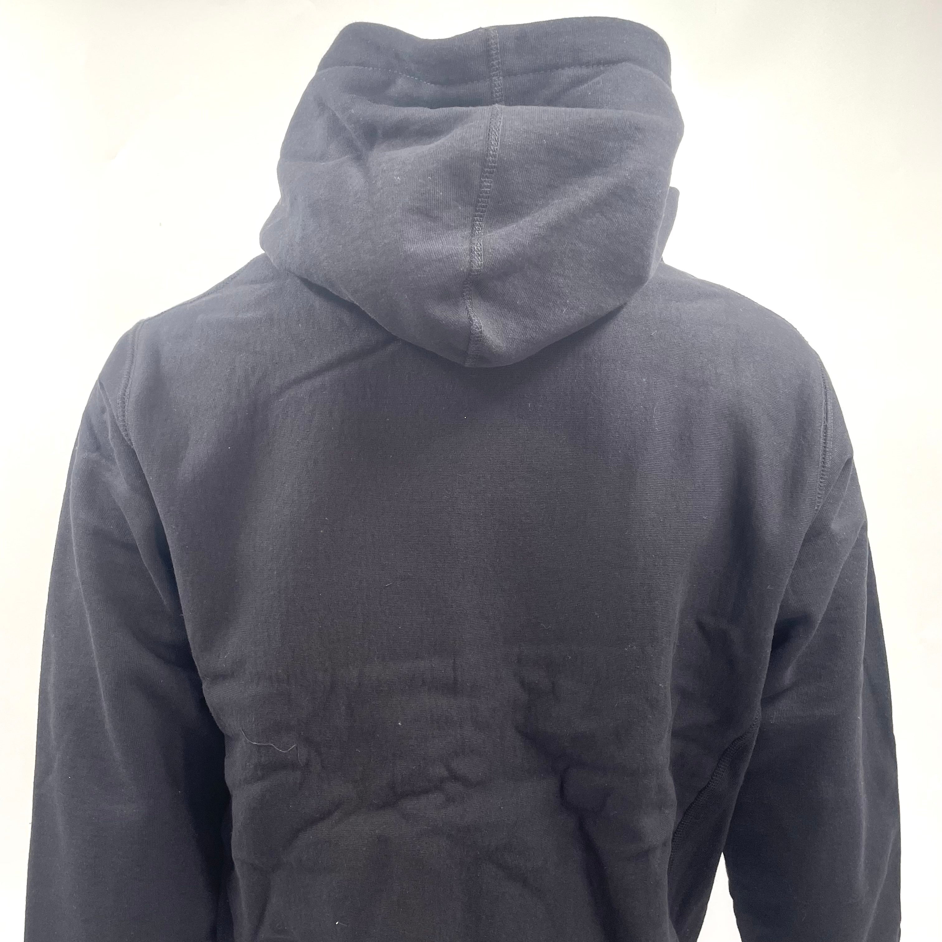 The Supreme Neon Box Logo Hoodie Black is a premium heavyweight cotton hoodie featuring the iconic box logo with a