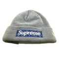 Camo blue box logo, new era collab, plain beanie, BNWT