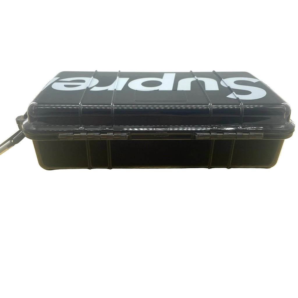 Black SUPREME utility box with big logo, see through