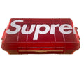 Red SUPREME utility box with big logo, see-through