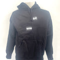 Brand new SUPREME x Comme Des Garcons collaboration hoodie with icon text design. black. Size medium.