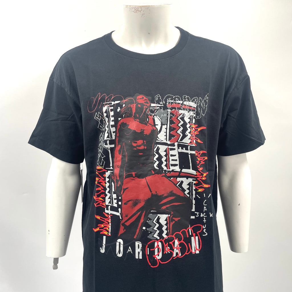 Supreme X Jordan Graphic Tee In Black. Size Large