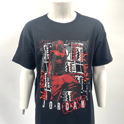 Supreme X Jordan Graphic Tee In Black. Size Large