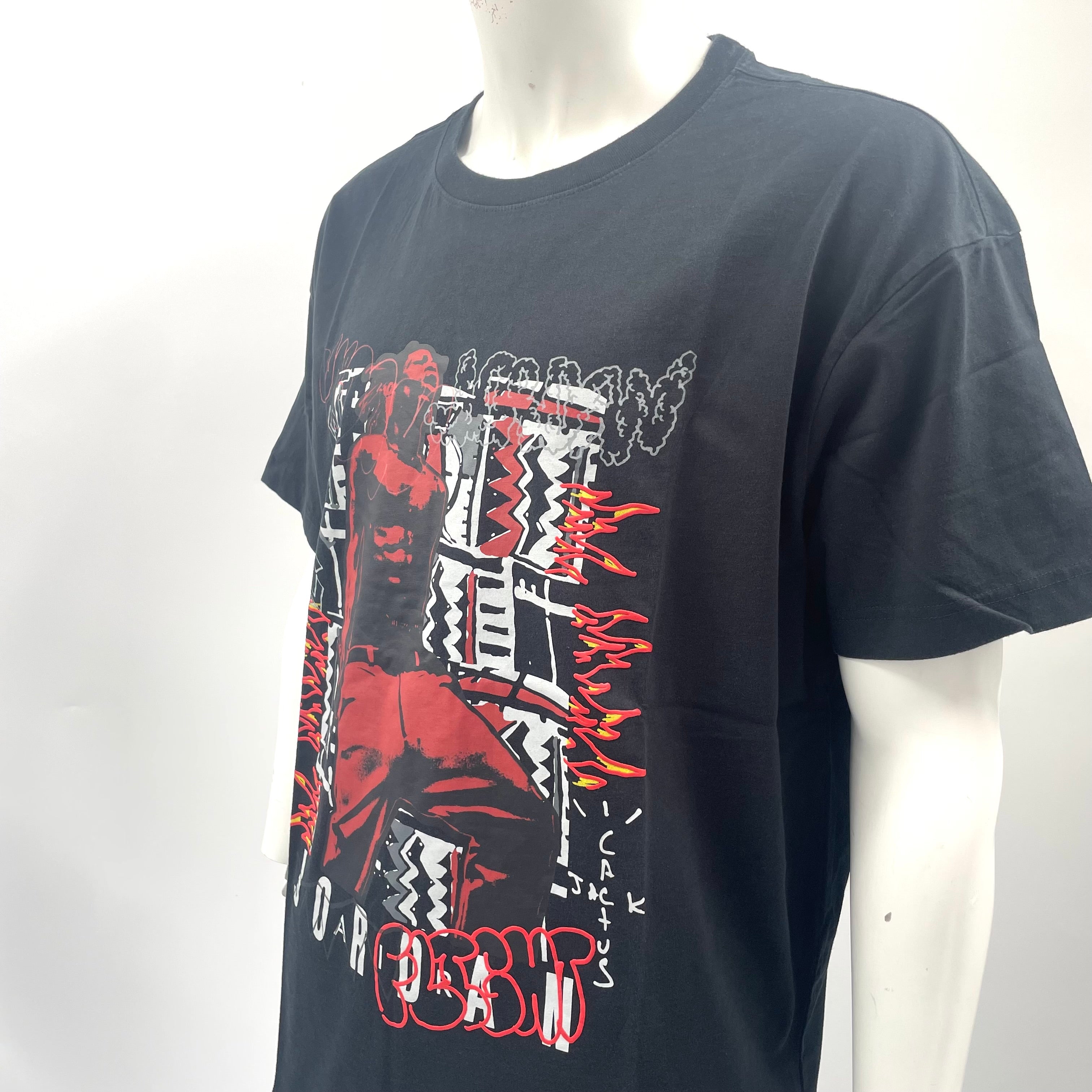 Supreme X Jordan Graphic Tee In Black. Size Large