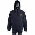 A standout Supreme x Jordan black hoodie with embroidered front branding, bold rear Jumpman logo, drawstring hood and