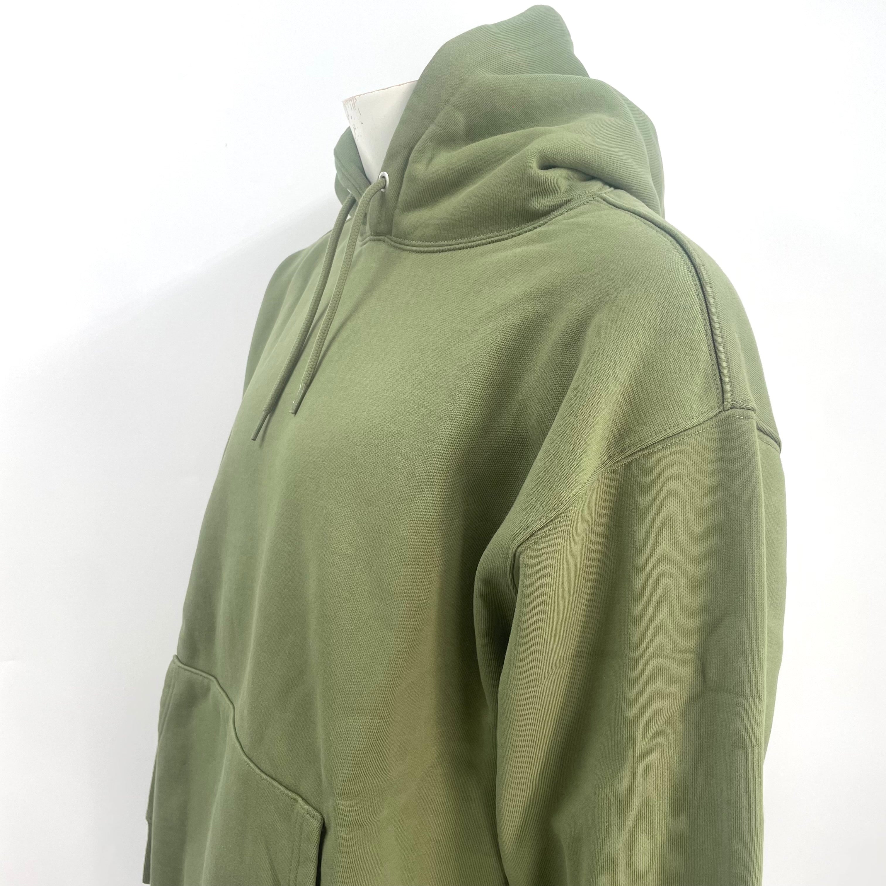 The Jordan x Supreme Collaboration Hoodie Khaki Green is a premium streetwear hoodie that combines Jordan Brand’s athletic