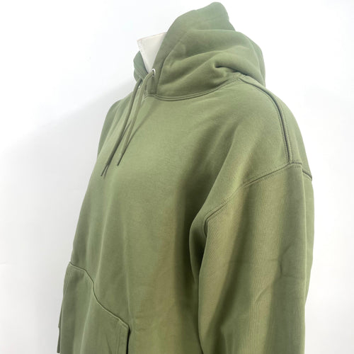 The Jordan x Supreme Collaboration Hoodie Khaki Green is a premium streetwear hoodie that combines Jordan Brand’s athletic