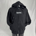 The Supreme x Maison Margiela Box Logo Zip Up is a limited-edition collaboration hoodie featuring Supreme’s iconic Box Logo,