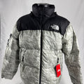 The Supreme x The North Face Nuptse is a collaborative version of The North Face’s iconic down jacket, combining the classic