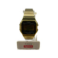 Gold coloured TIMEX X SUPREME wristwatch, brand new.