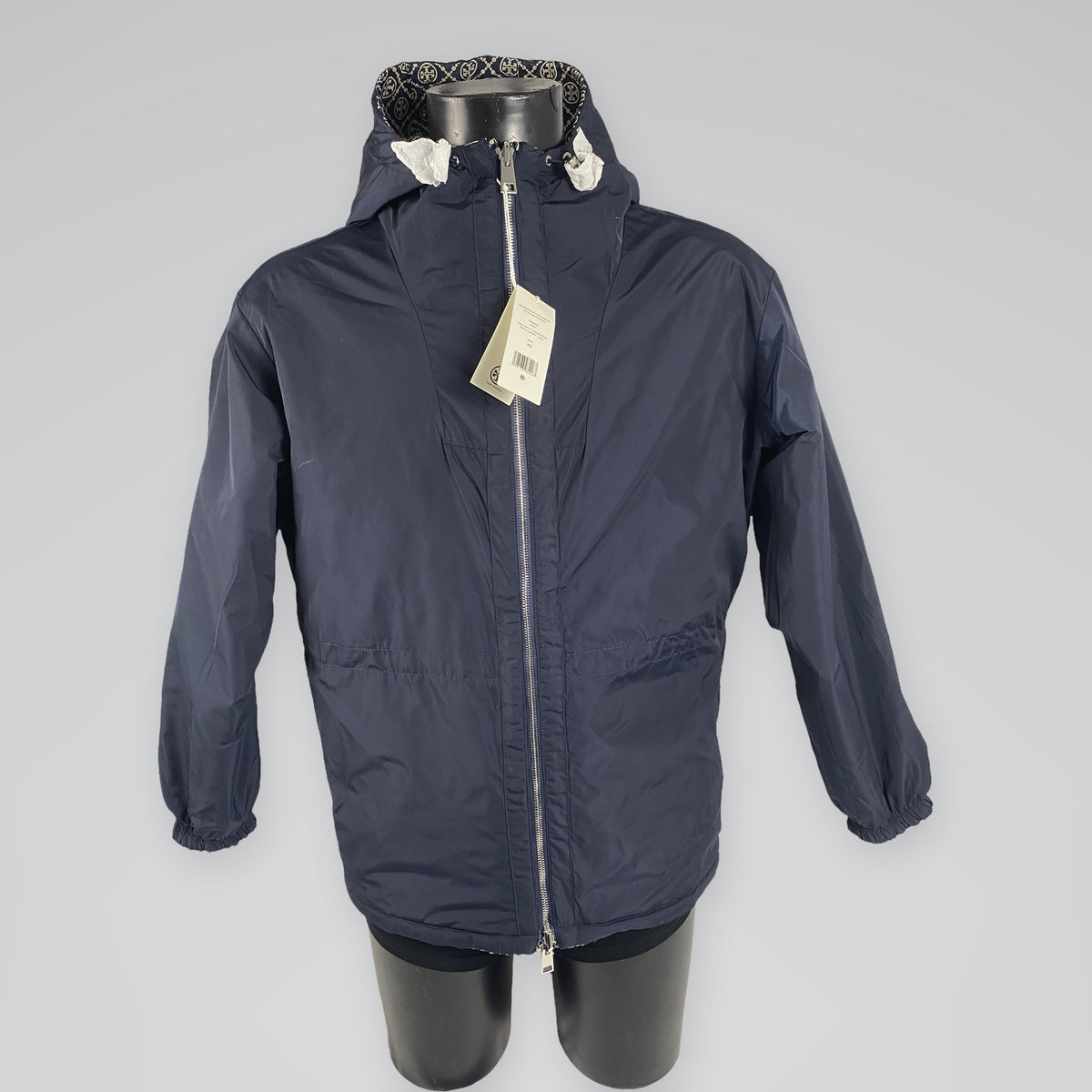 Tory Burch Reversible T Monogram Jacquard Anorak Tory Navy