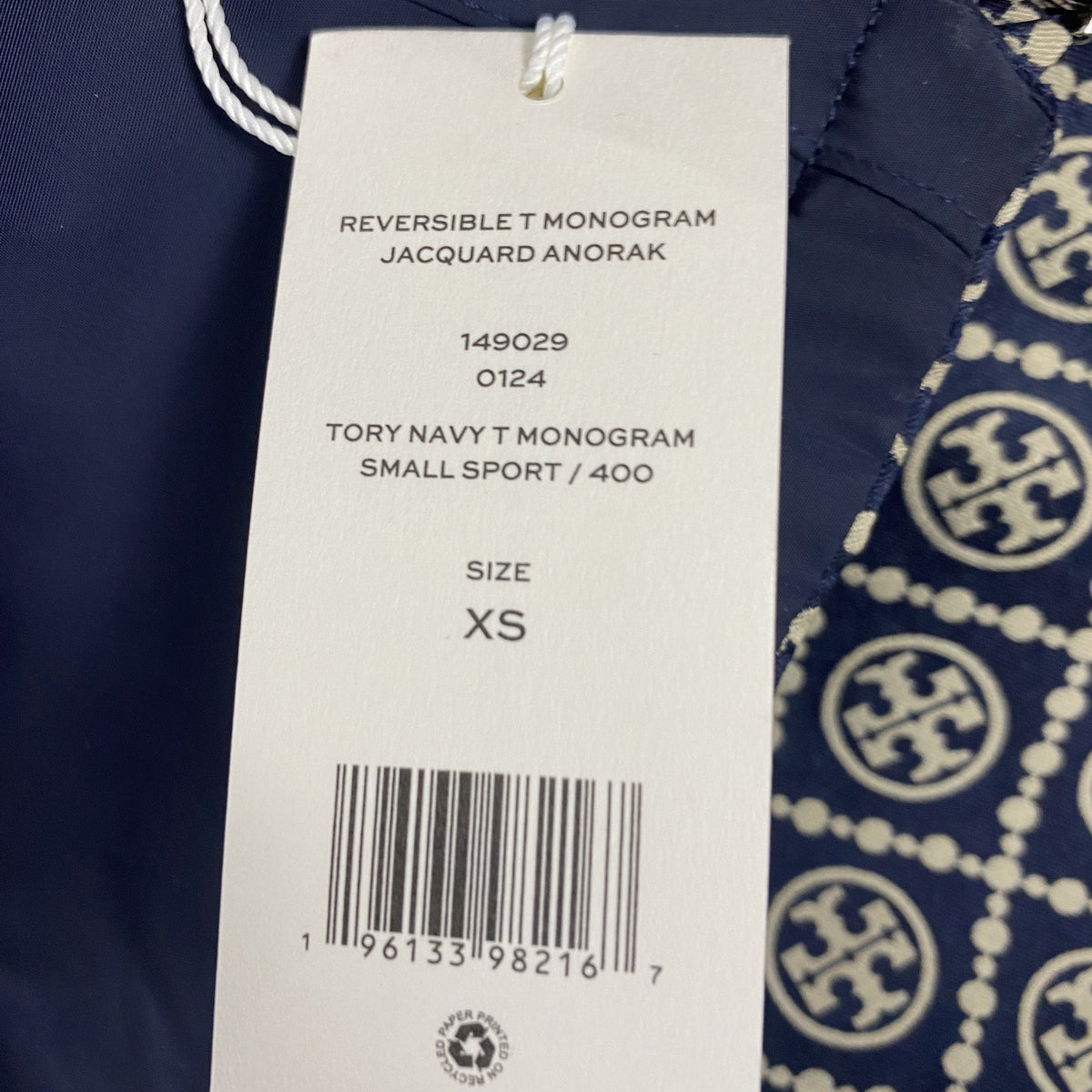 Tory Burch Reversible T Monogram Jacquard Anorak Tory Navy