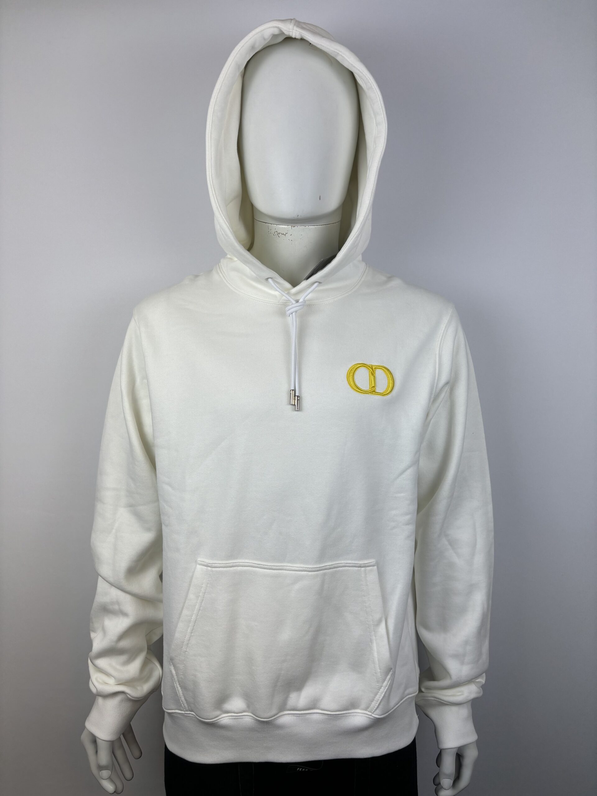 DIOR CD LOGO HOODIE WHITE SIZE L NEW CBEStores